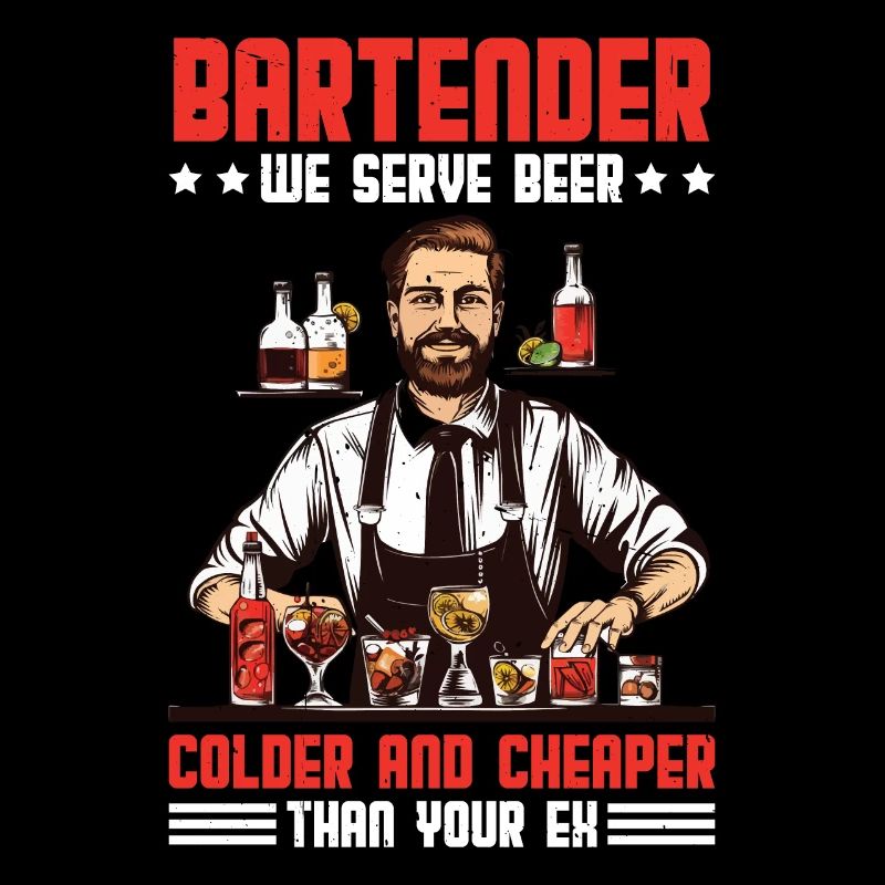 Barman, nous servons de la bière plus froide que votre ex