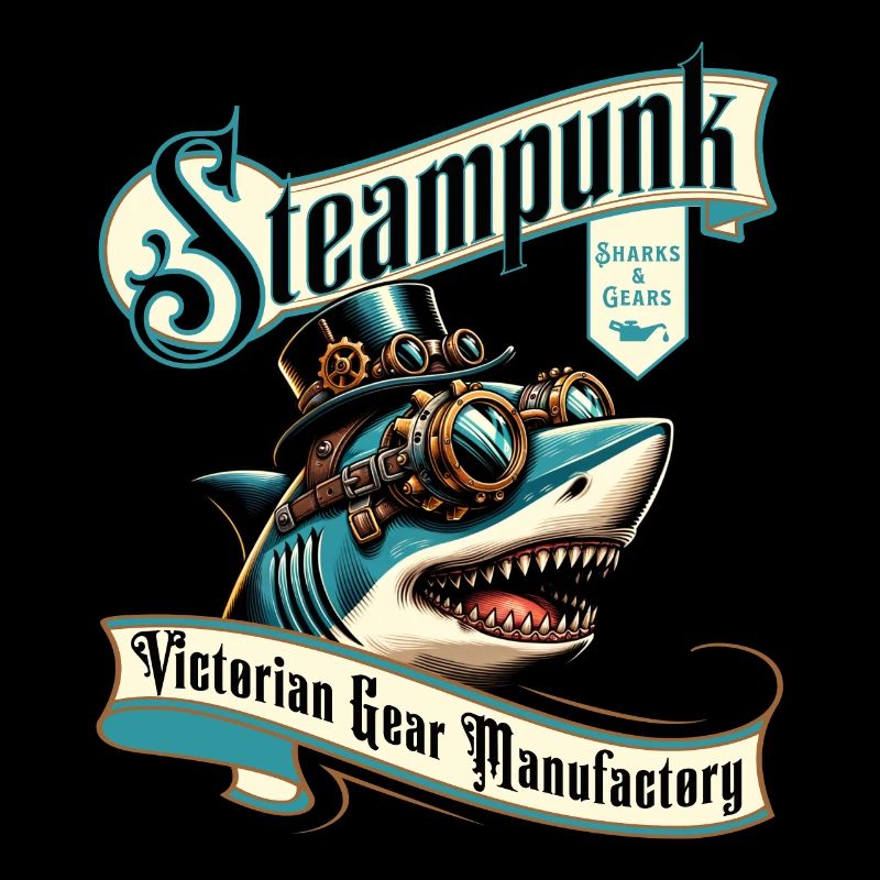 Steampunk Shark Comic