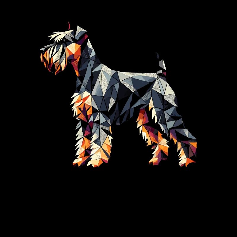 Art Géométrique Schnauzer Géant Schnauzers
