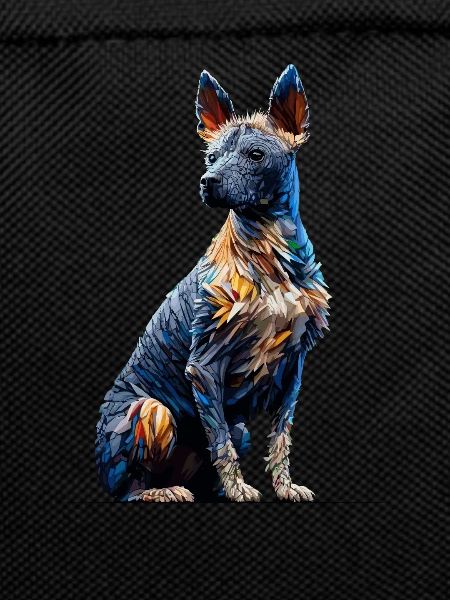 Polygon Art Peruvian Hairless Dog