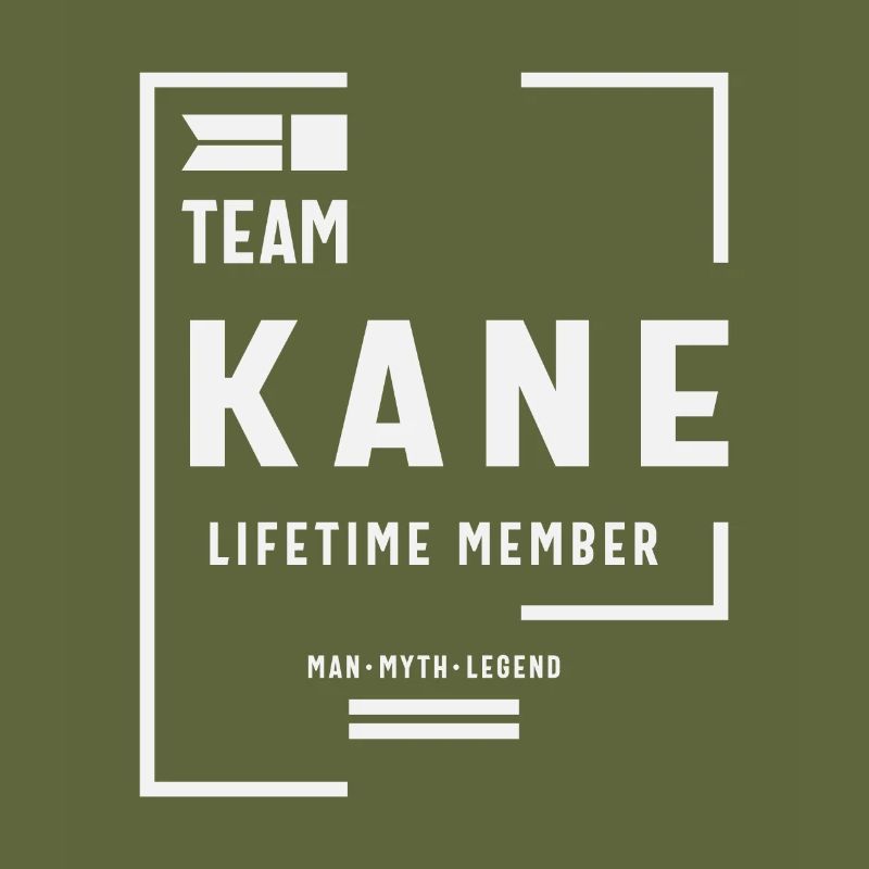 Team Kane Lebenslanges Mitglied Lustiger Name Kane