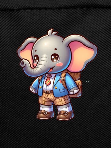 Cute Schoolboy Elephant