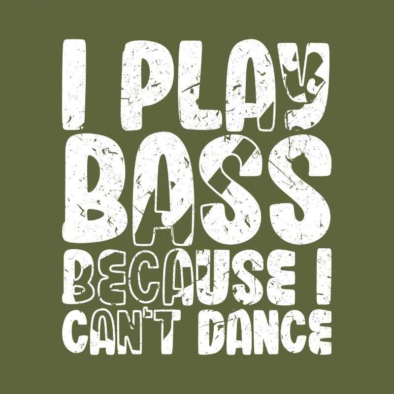 Je joue de la basse parce que je ne sais pas danser