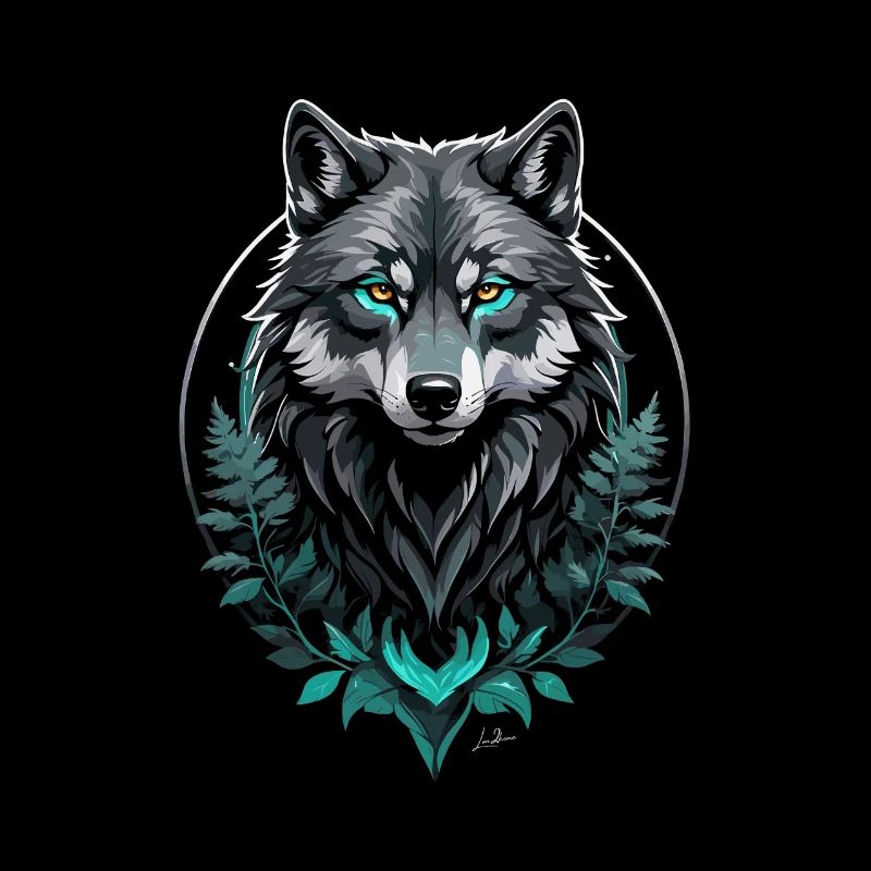 Wald Arktischer Wolf