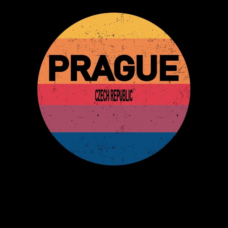 Retro Sunset Keepsake Prague Czech Republic