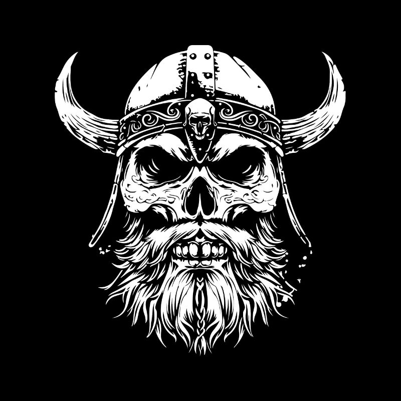 Wikinger Totenkopf Odin