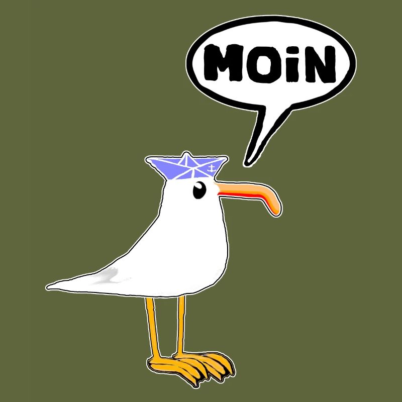 Moin Seagull Rubber Boots Boots Speech Bubble