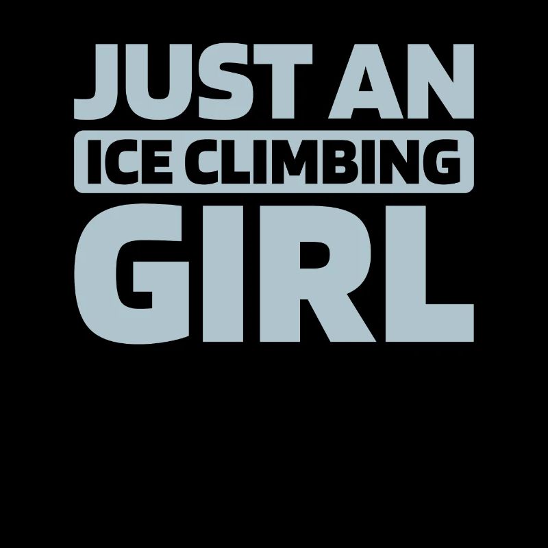 Eisklettern juste une fille d’escalade sur glace