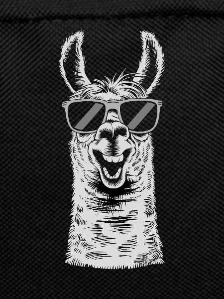Cool llama with sunglasses