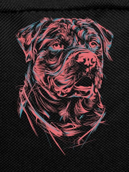 Rottweiler Drawing Abstract Dog Illustration