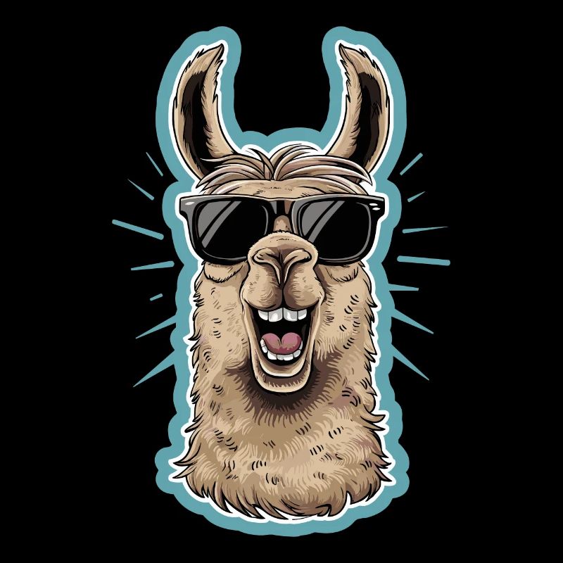 Cool Llama With Sunglasses