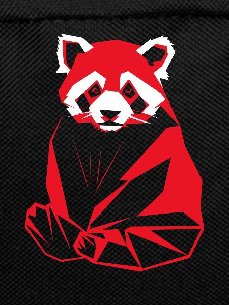 Geometric Red Panda Artwork