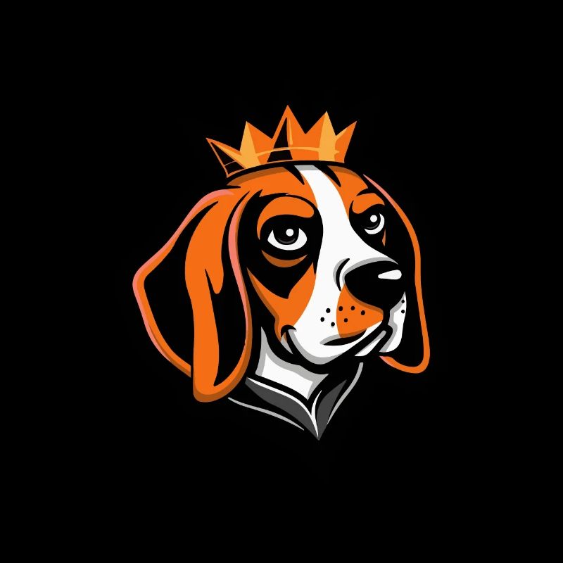 Beagle Dog Head Crown