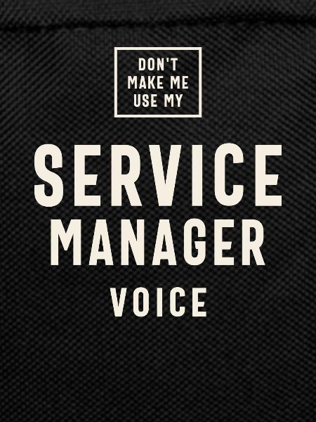 Funny Job Occupation Service Manager