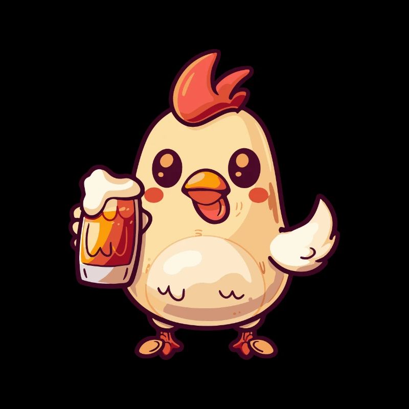 Huhn Bier Comic Party