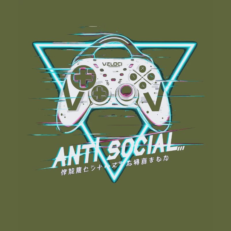 Gaming Controller Glitch Design
