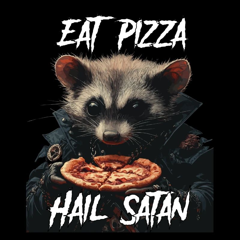 Funny opossum with saying