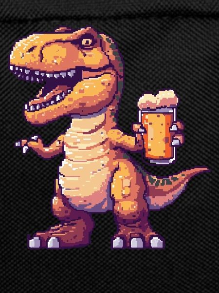Dinosaur T-Rex Beer Pixel