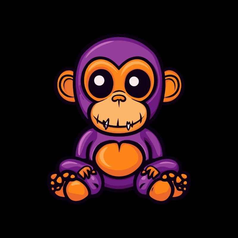 Affe Halloween Comic Zombie