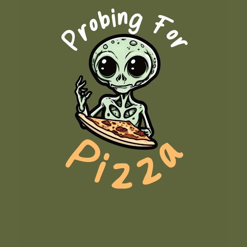 Alien Abduction Probing For Pizza