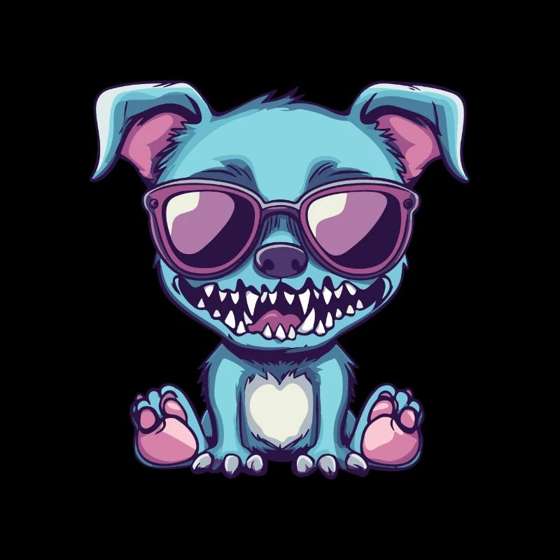 Dog Halloween Zombie Cool