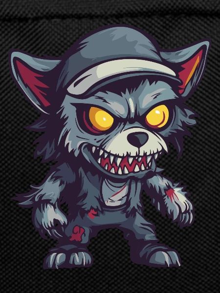 Wolf Halloween Funny Zombie