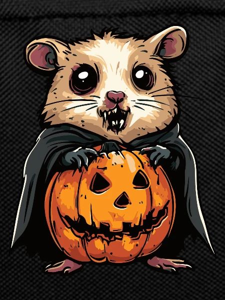 Hamster Halloween Funny Zombie