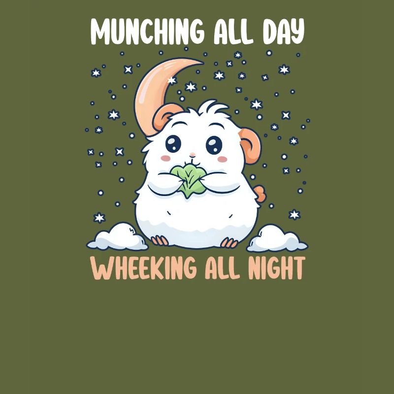 Guinea Pig Munching All Day, Wheeking All Night