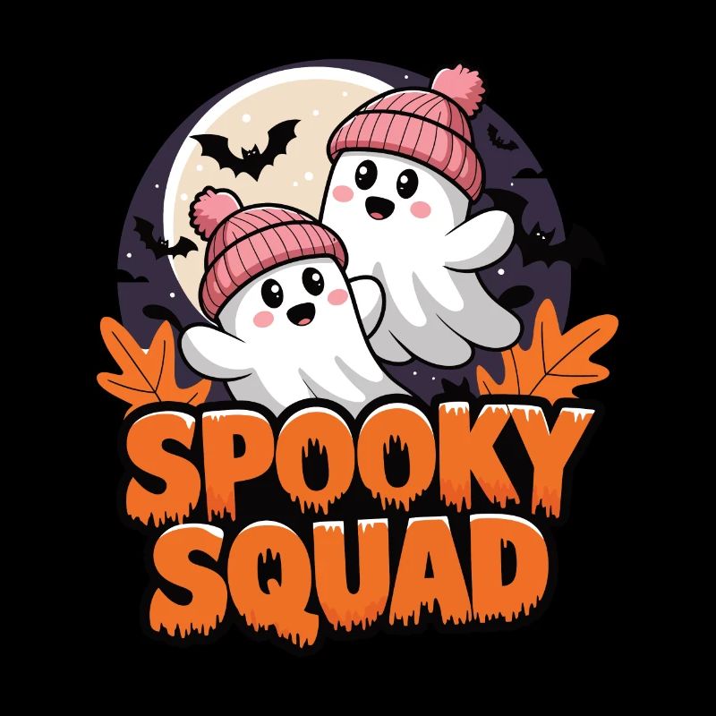 Halloween Spooky Squad Ghost with Hat