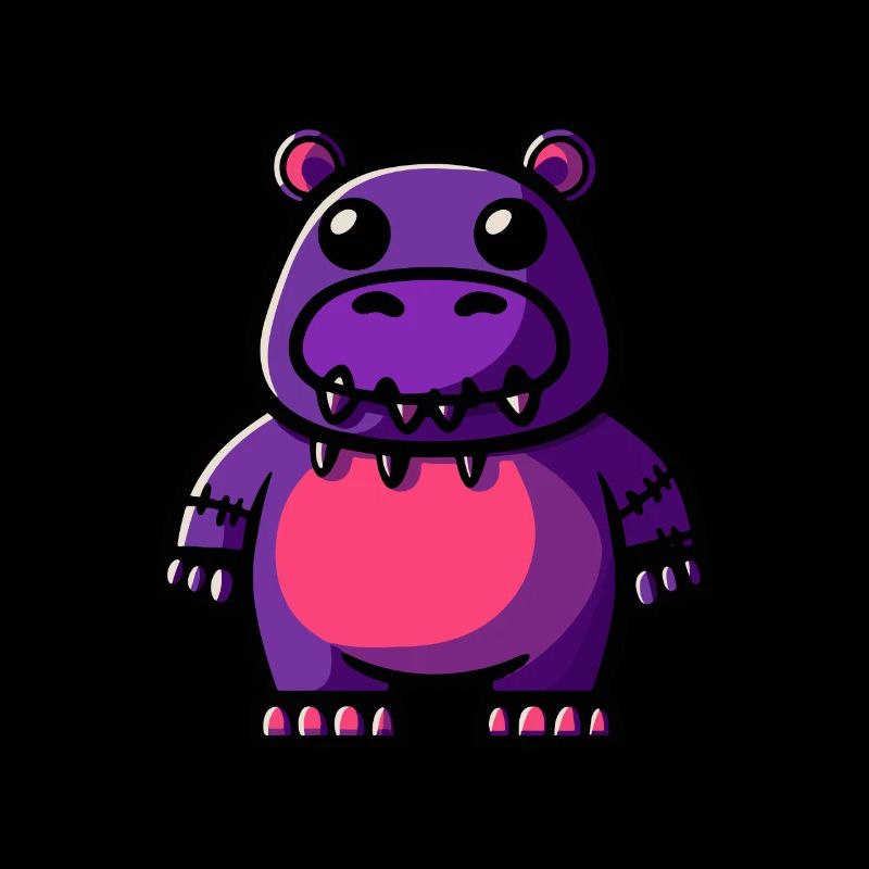 Nilpferd Halloween Tier