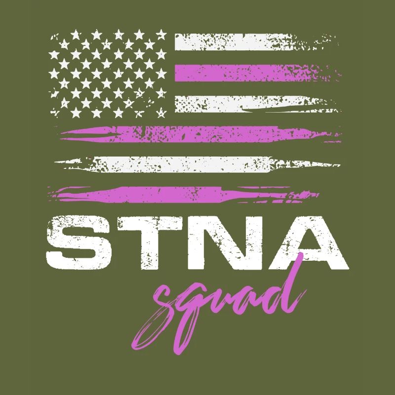 stna squad american flag Design for a nursing