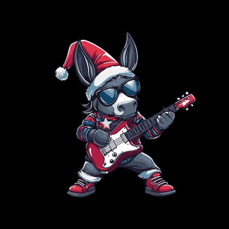 Donkey Christmas Guitar