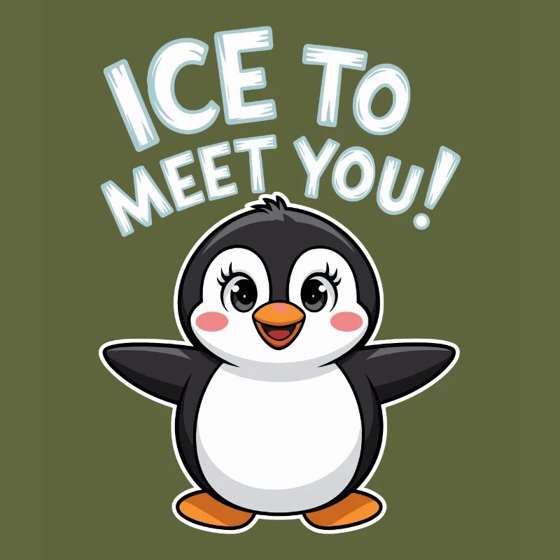 Jeu de mots pingouin mignon