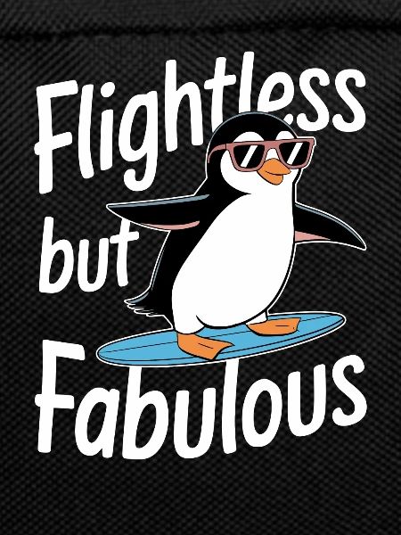 Flightless But Fabulous Penguin Surfer