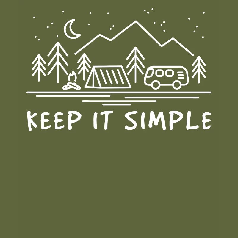 Camper Keep Simple Lagerfeuer Camping