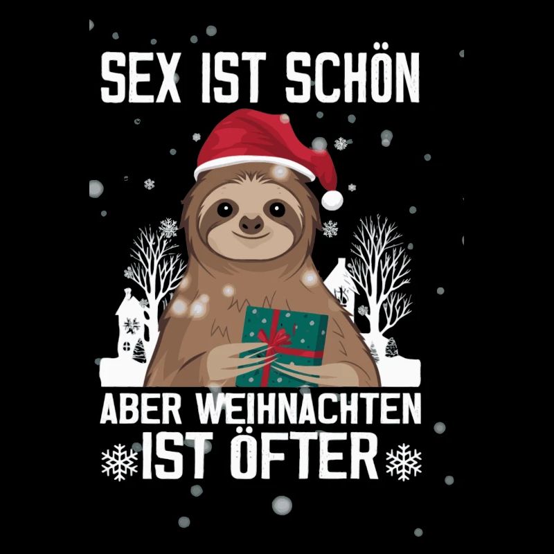 Funny Christmas Sloth