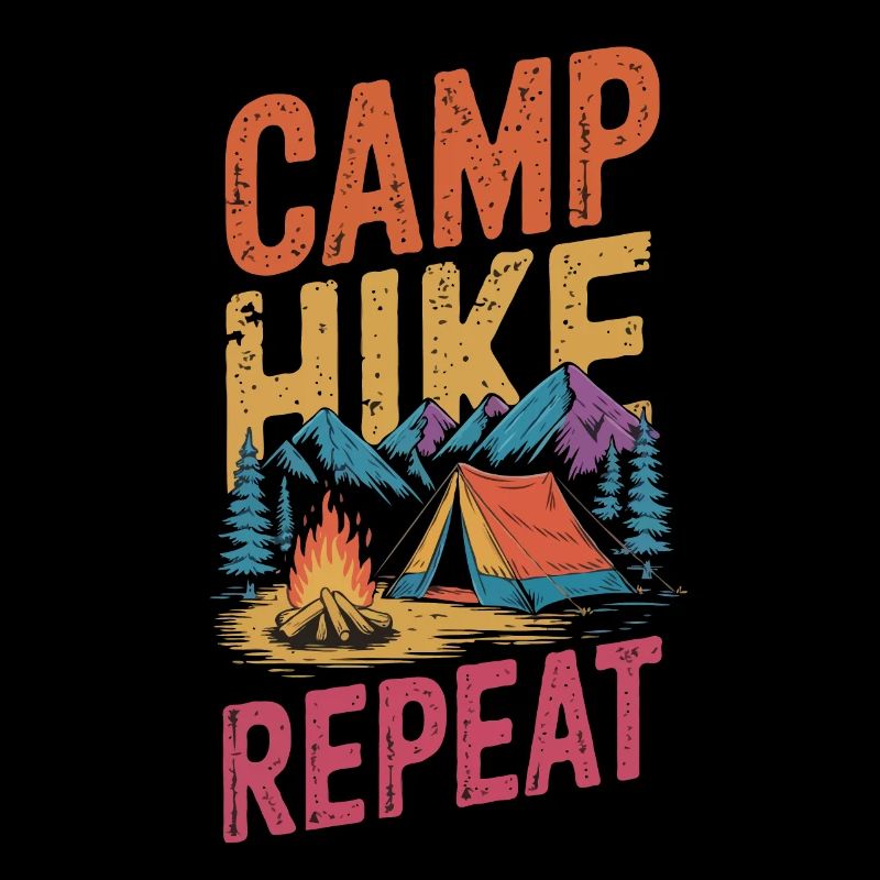 Camp Hike Climber Camping Mountain Camper Hiker
