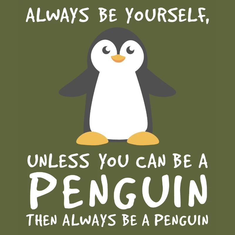 Sei ein Pinguin Winter Seevogel Pinguin