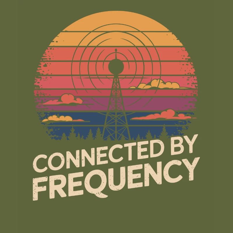 Amateur radio operator connected by frequency