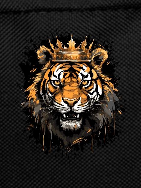 Tiger Head Portrait Crown