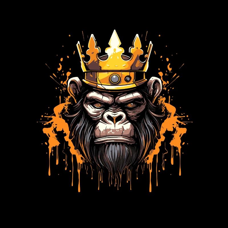 Monkey Head Portrait Crown