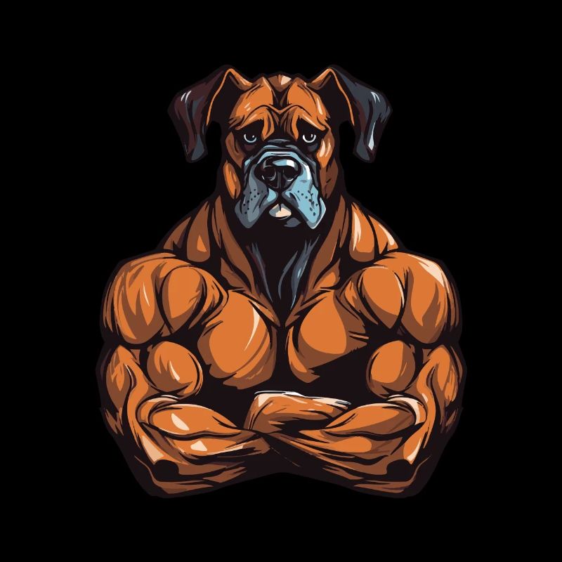Musculation des muscles du chien