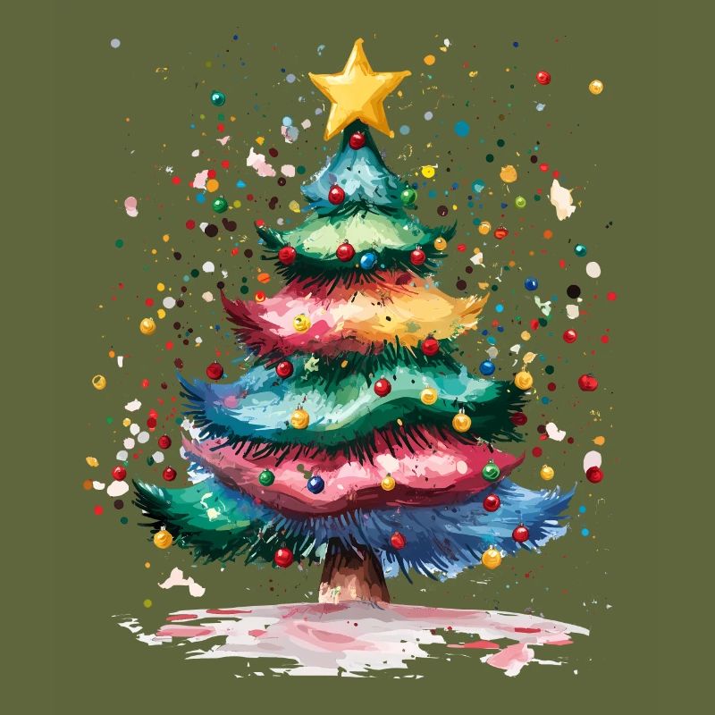 arbre de Noël conception de vacances festives avec coloré