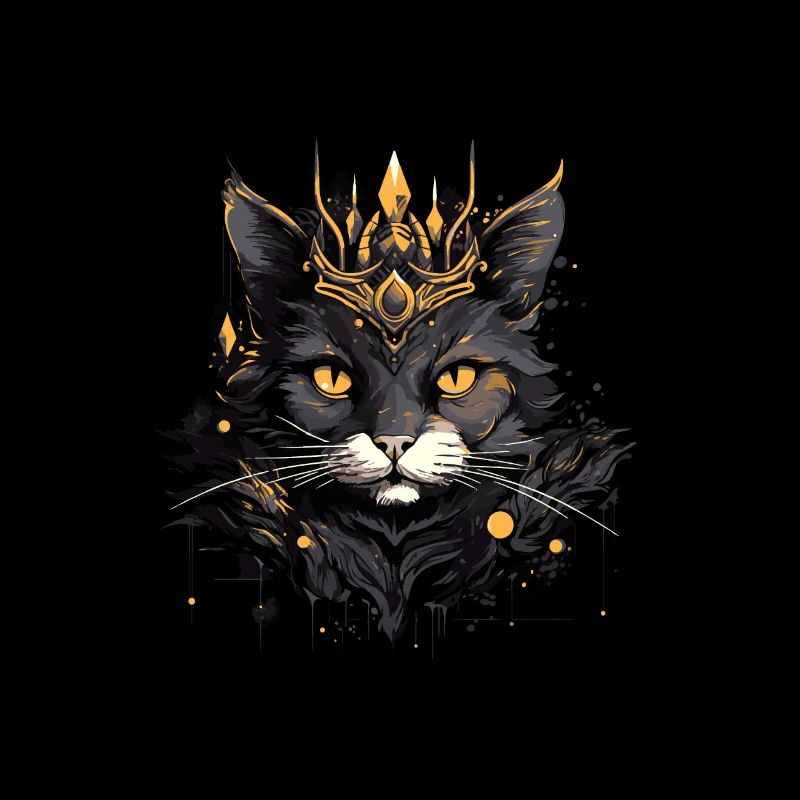 Cat Head Portrait Crown
