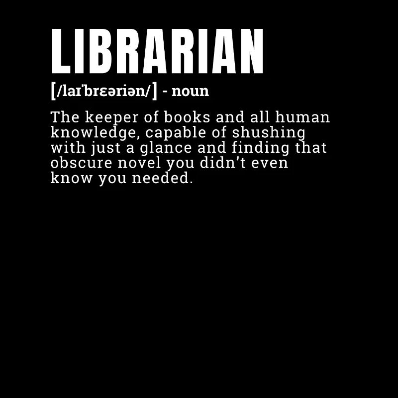 Drôle Bibliothécaire Définition Humour Profession