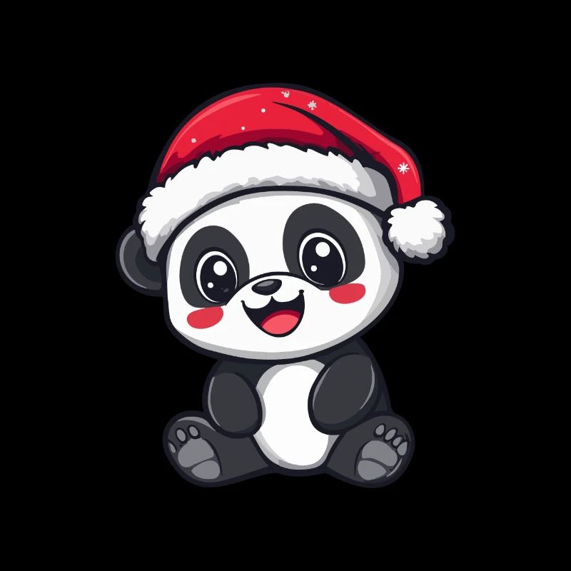 Panda Noël Mignon