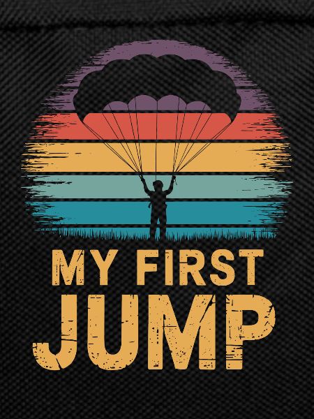 My First Jump Skydiving Retro