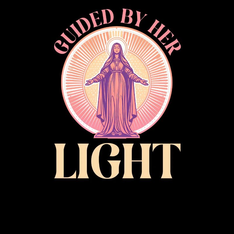 La Vierge Marie guidée par sa lumière