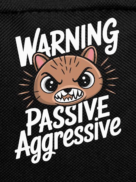Warning, Passive, Aggressive, Funny Cat