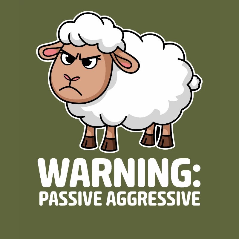 Attention: Passive-aggressive sheep
